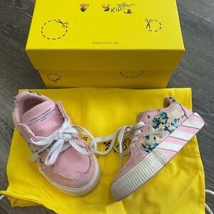 Off-White Pink Kids Sneakers